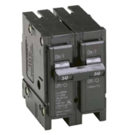 BR250 - Cutler Hammer 50 Amp 2 Pole 120/240V Type BR Plug-On Circuit Breaker