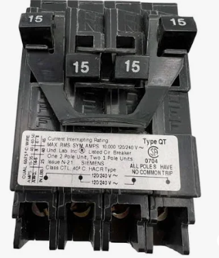 Siemens Q21515CT 15 Amp Quad Circuit Breaker