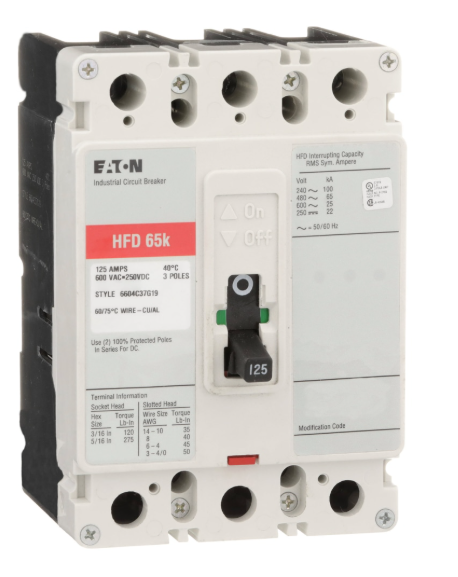 HFD3125LA09 EATON CIRCUIT BREAKER