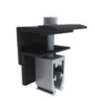 Universal End Clamp 30-45mm Black, QMR-UEC3045-B-20