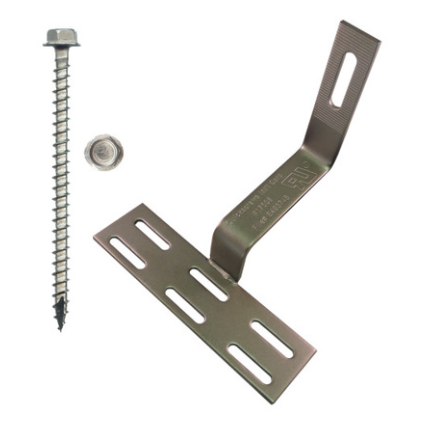 QUICK BOLTS 17510 Tile Roof Hook, Kit with 1/4" X 3" Screws 20/Carton