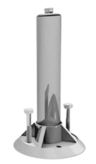 Quick Mount PV QMLSH-7-A, 7-inch, QBase Low Slope Mount w/ Mill Finish (1 unit)