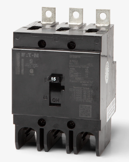 Eaton / Cutler-Hammer GHB3015 - 15A 3 Pole Molded Case Circuit Breaker