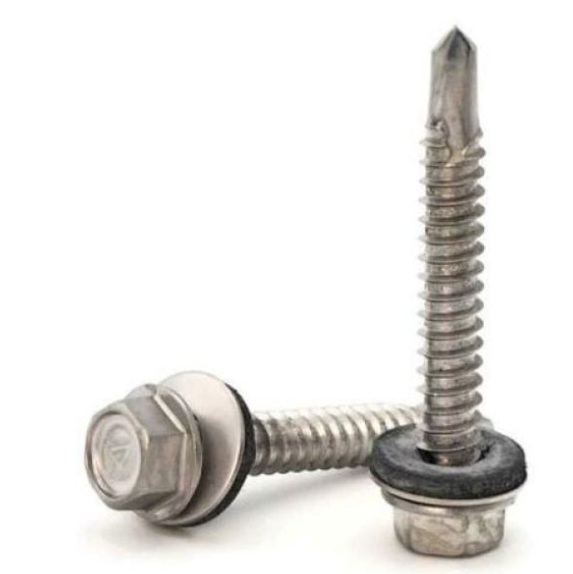SnapNrack Sealing Washer Wood Screw #14 x 2-3/4" Stainless Steel, 242-02175 (bag of 20)