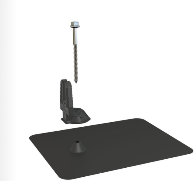 Pegasus Solar PSCR-UBBO Black L-Foot open slot mount