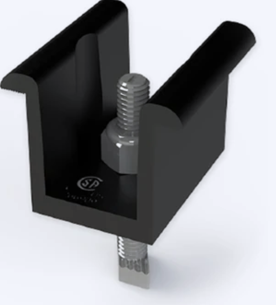 Unirac Solarmount 302030D Dark Mid Clamp, 30-51mm