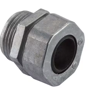 Strain Relief Flexible Cord Connector, Die Cast Zinc 1 inch
