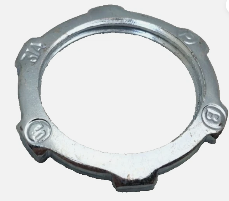 103-S BRIDGEPORT 1 INCH ZINC PLATED STEEL CONDUIT LOCKNUT