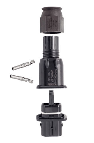 Enphase QS-CONN-10F Female Field-Wireable Connector (Socket) for IQ Cable