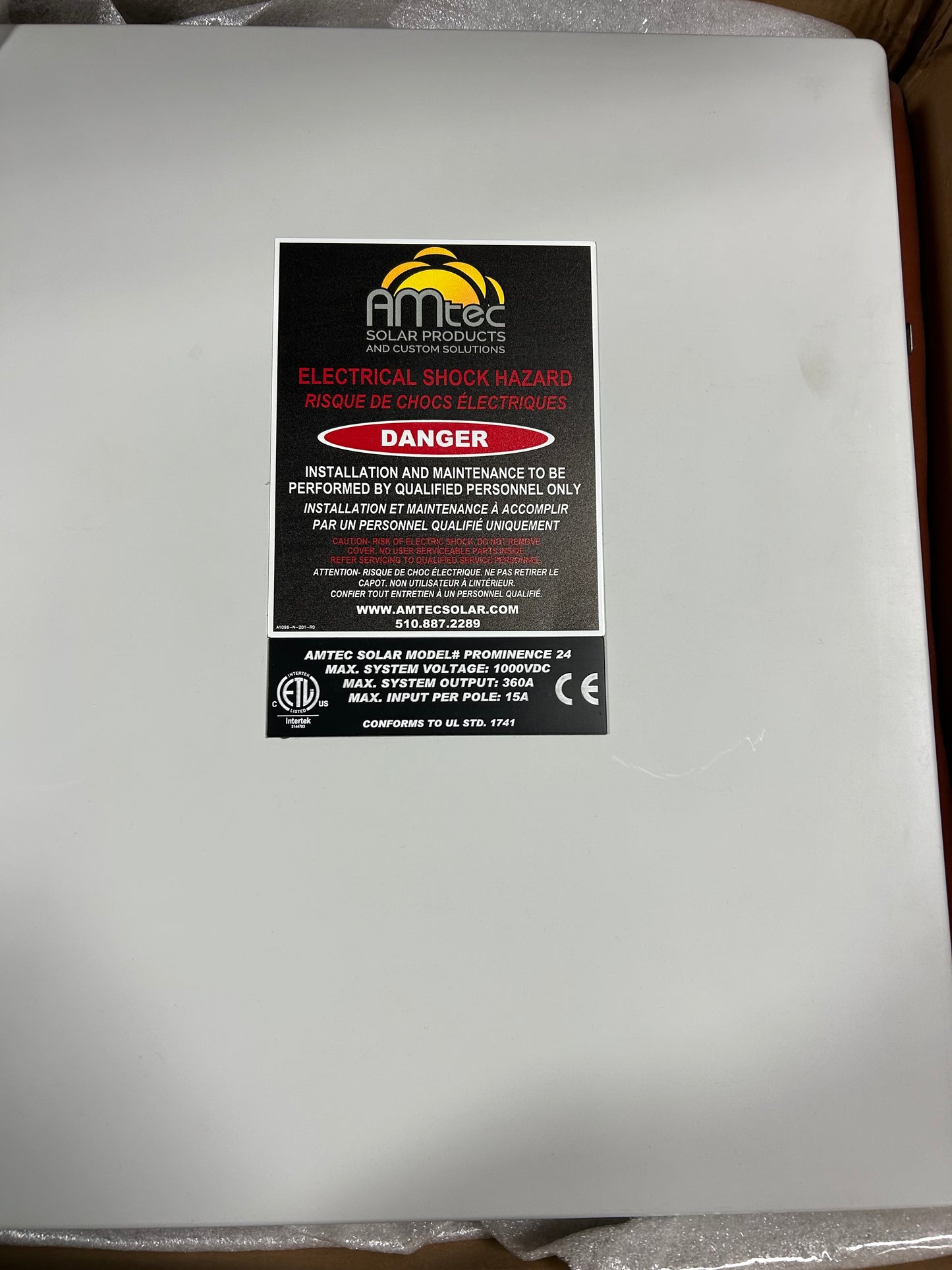 110906 AMtec Inverter 24str combiner box