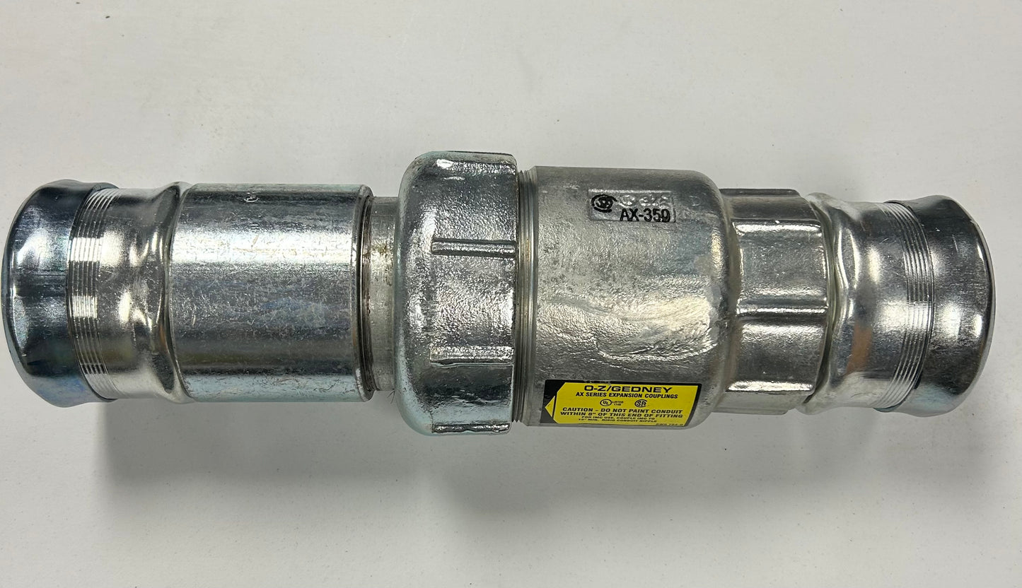 O-Z/Gedney AX350 (3 1/2) Expansion Coupling Electrical Fitting