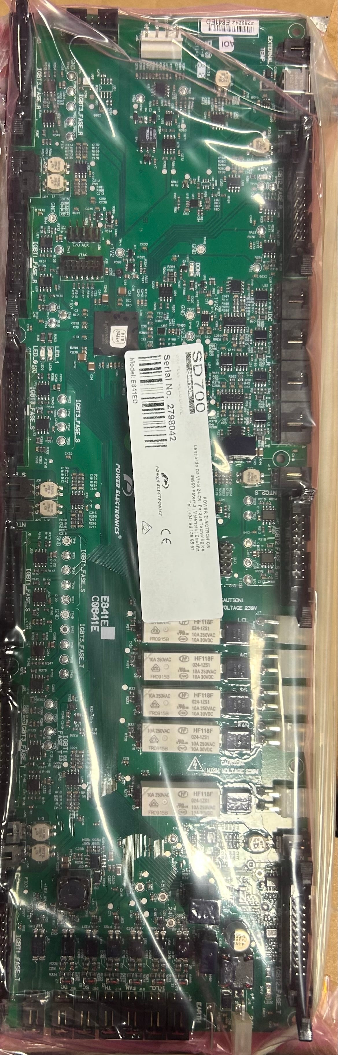 POWER ELECTRONICS SD700 MODEL E841ED CIRCUIT BOARD