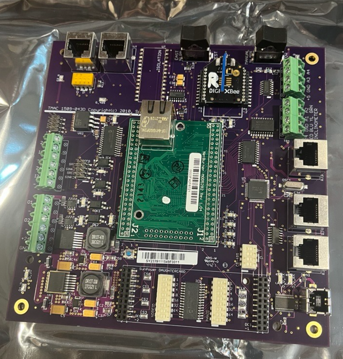 TMAC Tracker Controller Motherboard, PCBA, 111549