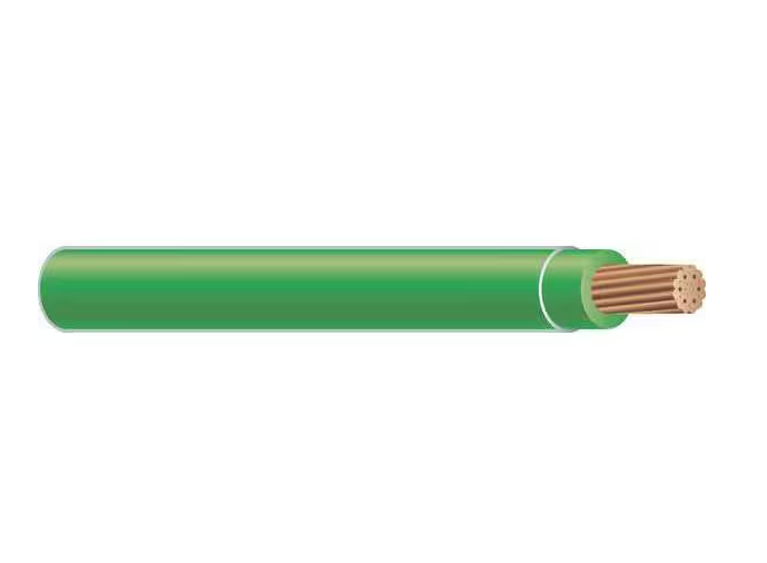 Wire, THHN, 10 AWG, Green, 10' lengths
