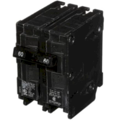 Q260 - Siemens 60 Amp 2 Pole 120/240VAC Plug-In Circuit Breaker