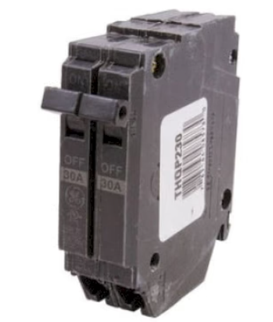 General Electric 30 Amp 2 Pole 120/240VAC Plug-In Circuit Breaker