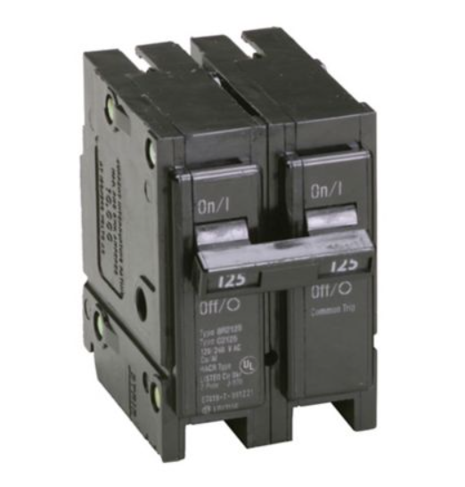 Eaton BR2125  Thermal magnetic circuit breaker, Type BR 1-Inch plug-on circuit breaker