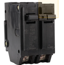 GE THQL 125A 2P 120/240V Q-Line Plug-In Circuit Breaker