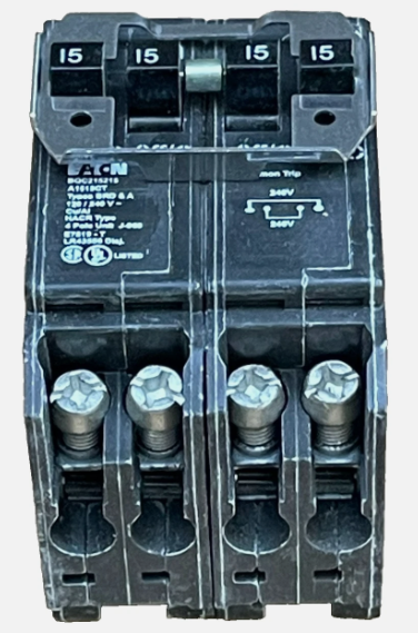 Eaton BQC215215 Circuit Breaker 15 Amp 4 Pole 120/240V