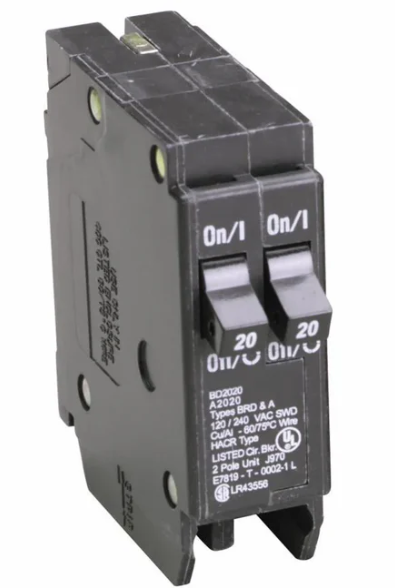BD2020 - 20 Amp Tandem Circuit Breaker Type A2020