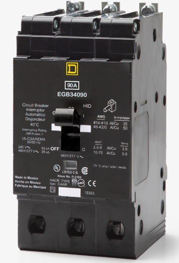 EGB34090 Square D - 3 Pole Circuit Breaker