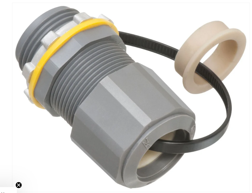 Arlington LPCG757 3/4" Non-Metallic Cord Grip .385 to .750