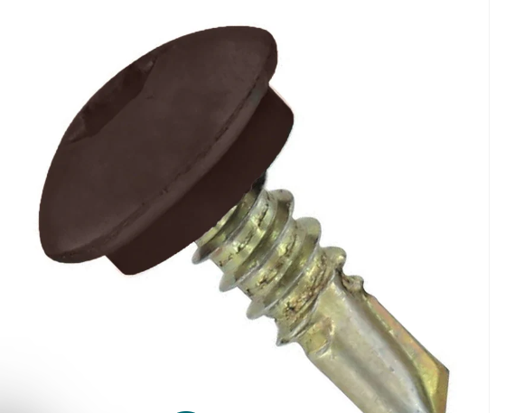 ST Fastening 1/4"-14 x 7/8" Eclipse Steelbinder Metal Roofing Stitch Screw - Koko Brown, Pkg 250