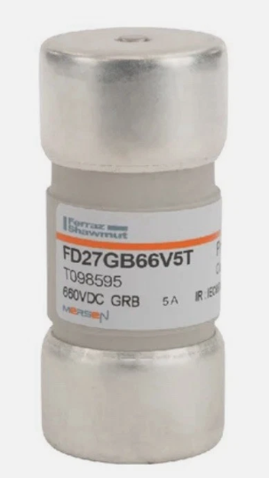 Mersen Ferraz Shawmut FD27GB66V5T 5A 660VDC GRB Fuse