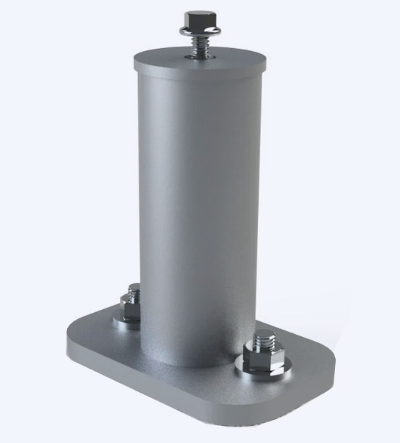 Unirac 004400M 4" Mill Standoff 2-Piece Aluminum, 4", Mill Finish