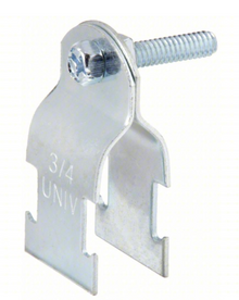 Conduit Strap Clamp: Steel, Electroplated, 1 inch Conduit Trade Size