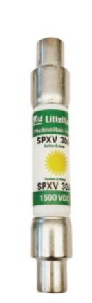 Littelfuse Fuses, SPXV30 Series Littelfuse 1500VDC PHOTOVOLTAIC FUSE