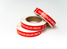 Labels, DC Conduit, 1x6, roll of 250