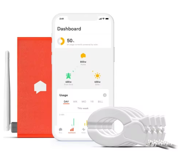 Sense Energy Monitor with Solar – Track Electricity Usage and Solar Production in Real Time Meets Rigorous ETL/Intertek Safety Standards