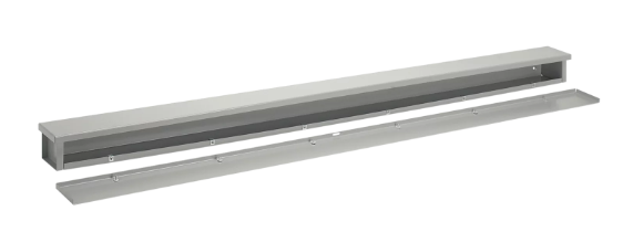 Nvent Hoffman Wiring Trough NEMA Type 3R, 6.00x6.00x24.00, Gray, Steel A6624RT