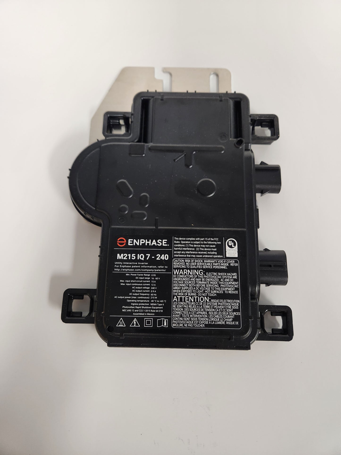 Enphase microinverter, M215240-IQ7-S22