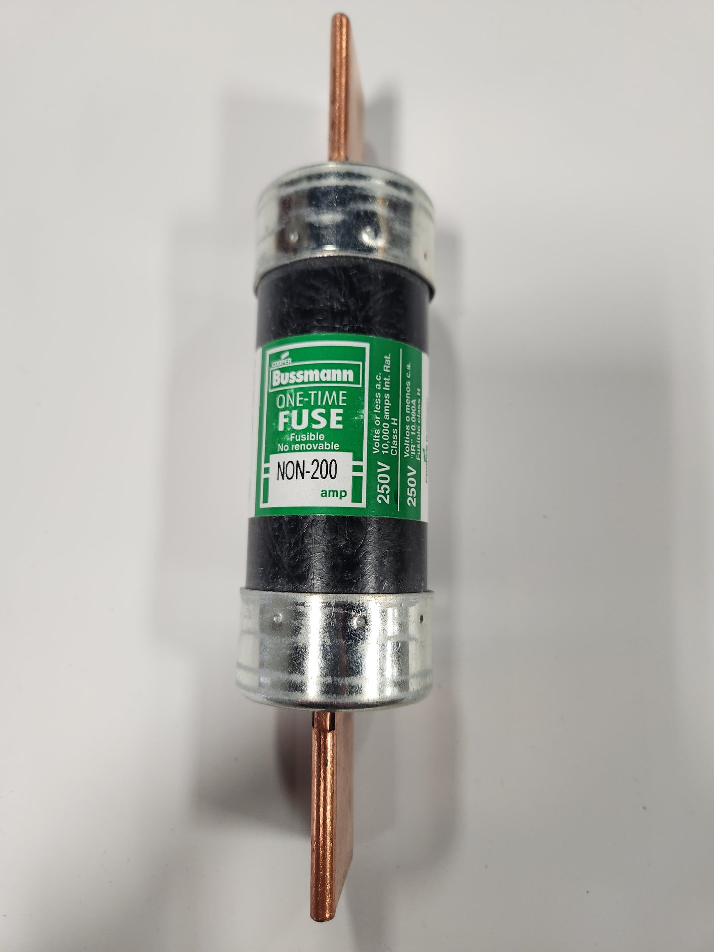 Bussman NON-200, 200A, One-Time Fuse, Non-removable, Class H
