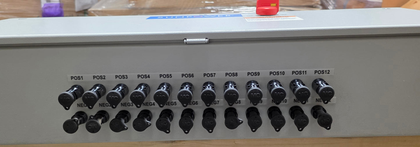 DC combiner, 12 String, DC Disconnect