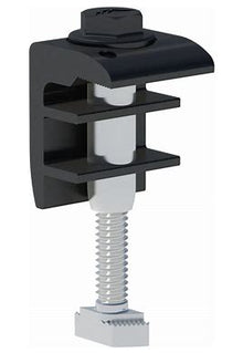 IronRidge, End Fastening Object End Clamp, Black, UFO-END-01-B1
